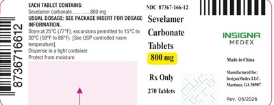 Dosage Forms And Strength (Sevelamer Carbonate Product Label)